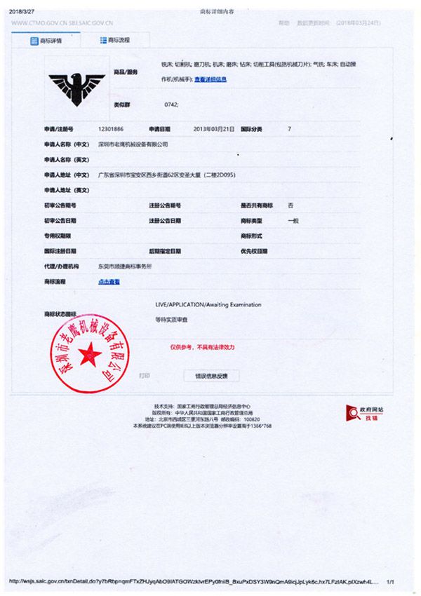 商標證書
